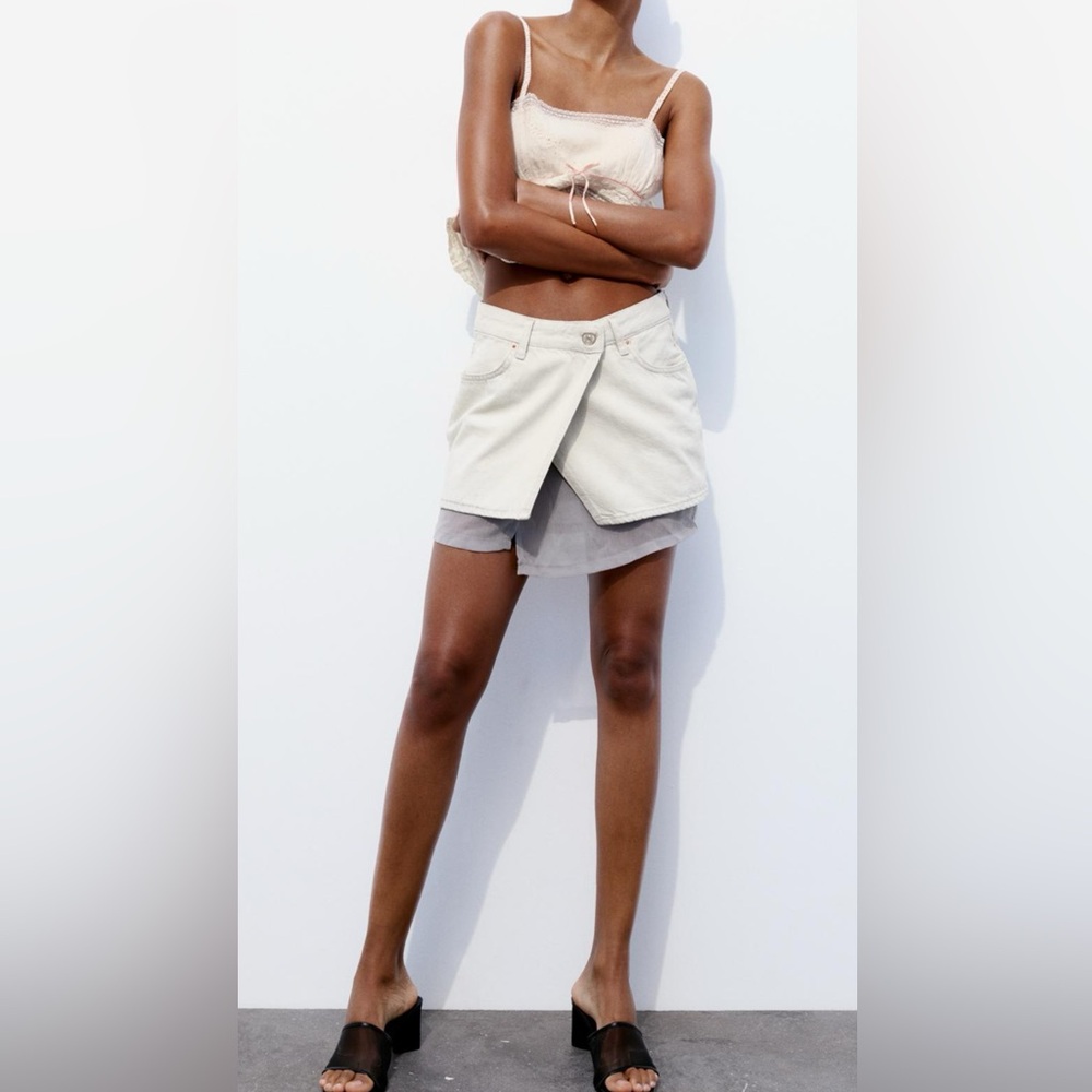 ZARA denim skirt